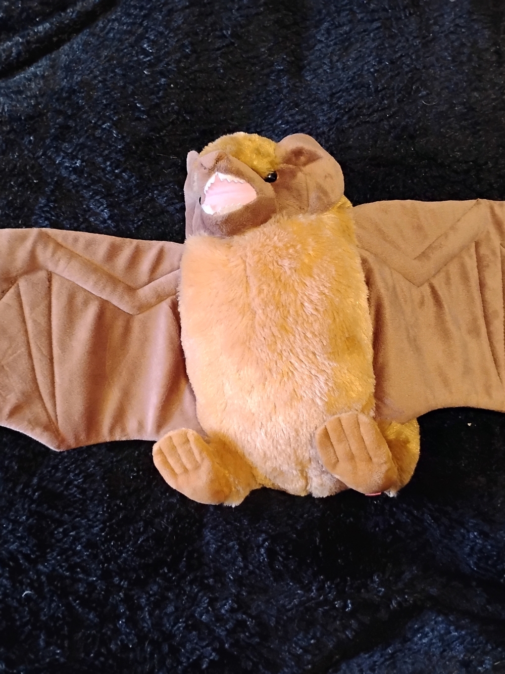 Plush Bat Stuffed Animal - Soft Brown Kids Toy